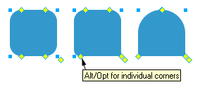 Dome shaped vector from rounded rectangle