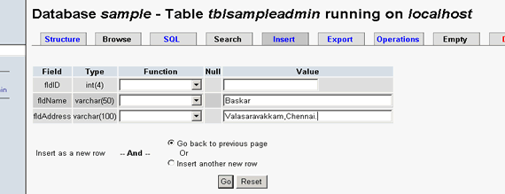 PHPMyAdmin