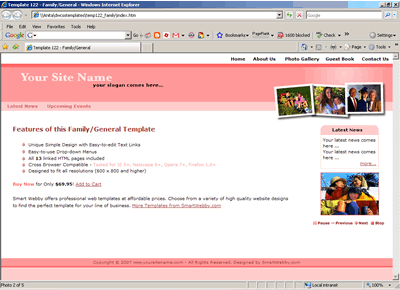 CSS Template 122 [Family/General] - 1024px screen width view