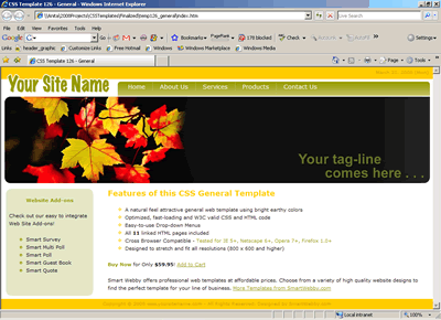 Template 126 [General] - 1024px screen width view