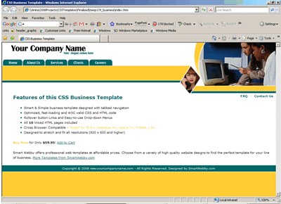 CSS Template 129 [Business] - 1024px screen width view