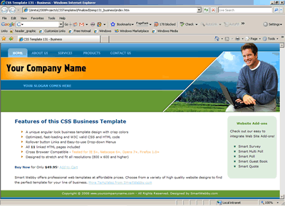 CSS Template 131 [Business] - 1024px screen width view