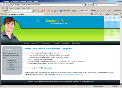 CSS Template 138 [Business] - 1024px screen width view