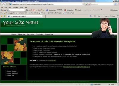 Template 166 [General] - 1024px screen width view