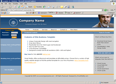  Template 18 [Business] - 1024px screen width view