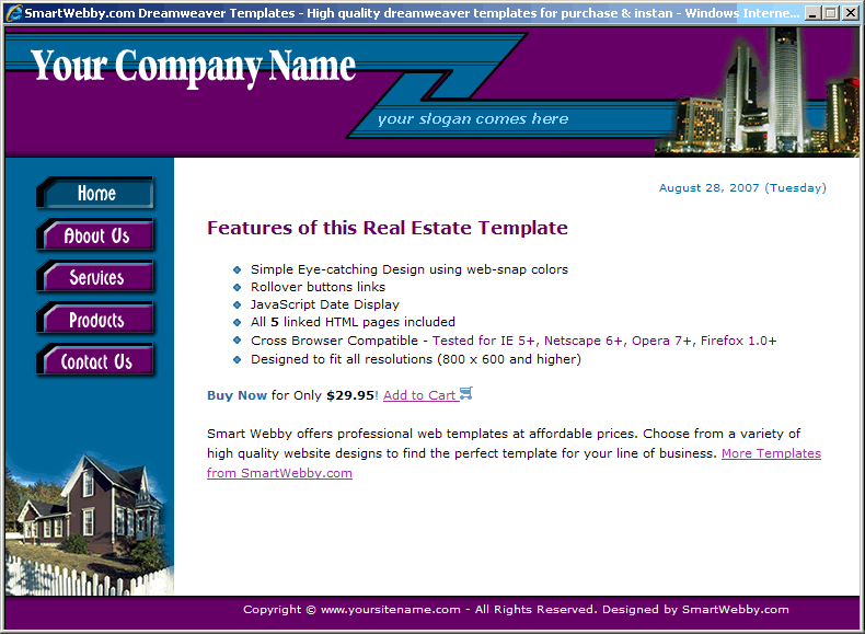 real estate logo templates. Template 30 [Real Estate] HTML