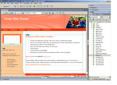 Template 51 [Family/Personal] - Adobe Dreamweaver View