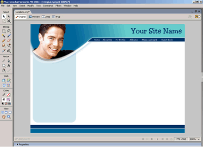 Template 16 [Personal] - Adobe Fireworks View