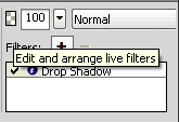Edit and arrange live filters