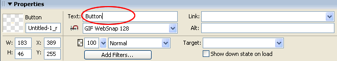 Properties Inspector