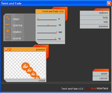 Twist and fade window