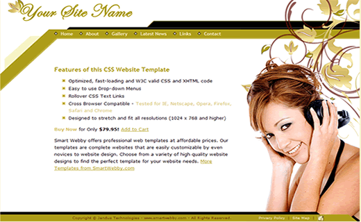 Template 1122 [Business/Personal] - 1280px screen width view