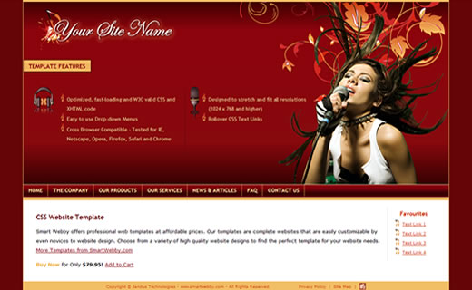 Template 1132 [Personal/Business] - 1280px screen width view