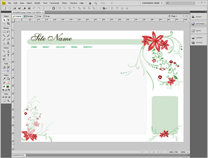 dream weaver web template