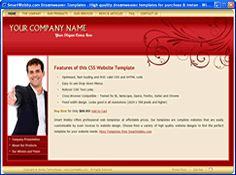 CSS dreamweaver template 1101 - business