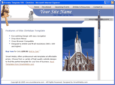 CSS dreamweaver template 100 - christian