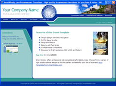 CSS dreamweaver template 11 - travel