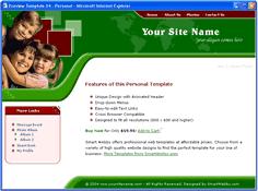 CSS dreamweaver template 14 - family/personal