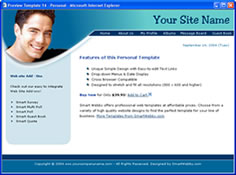 CSS dreamweaver template 16 - personal