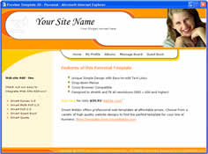 CSS dreamweaver template 21 - personal