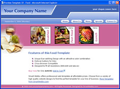 CSS dreamweaver template 32 - food