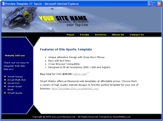 CSS dreamweaver template 37 - sports