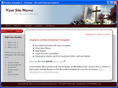 CSS dreamweaver template 4 - christian