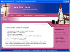 CSS dreamweaver template 4 - christian