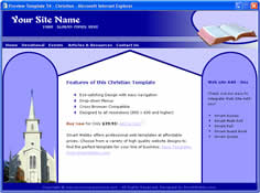 CSS dreamweaver template 54 - christian