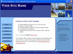 CSS dreamweaver template 56 - travel