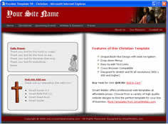 CSS dreamweaver template 58 - christian
