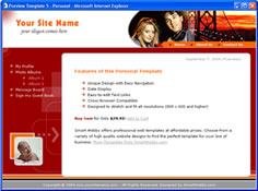 CSS dreamweaver template 5 - family/personal