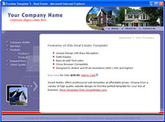 CSS dreamweaver template 5 - real estate