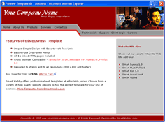 CSS dreamweaver template 61 - business