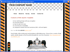 CSS dreamweaver template 63 - sports