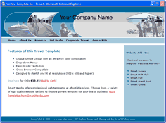 CSS dreamweaver template 66 - travel