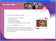 CSS dreamweaver template 6 - family/personal