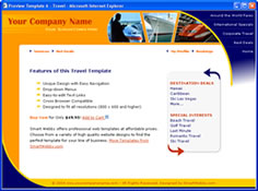 CSS dreamweaver template 6 - travel