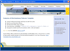 CSS dreamweaver template 71 - business/telecom