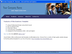 CSS dreamweaver template 81 - business