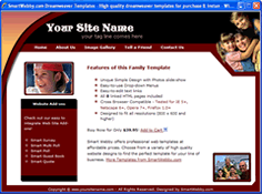 CSS dreamweaver template 86 - family/personal