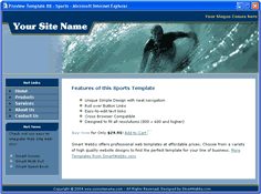 CSS dreamweaver template 88 - sports