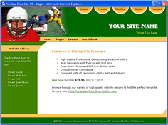 CSS dreamweaver template 89 - sports