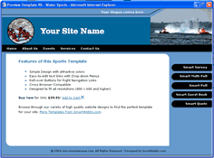 CSS dreamweaver template 90 - sports