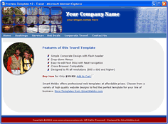 CSS dreamweaver template 92 - travel