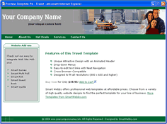 CSS dreamweaver template 96 - travel