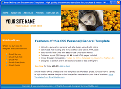 CSS dreamweaver template 114 - personal/general