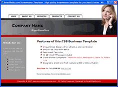 CSS dreamweaver template 117 - business