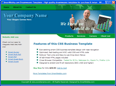 CSS dreamweaver template 124 - business