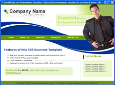 CSS dreamweaver template 130 - business
